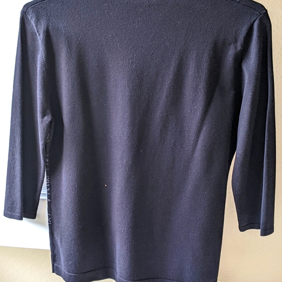 YUKA SEQUINED BLACK & GREY SWEATER - Picture 2 of 6